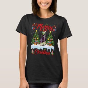 Camiseta Fruta De Gato Luz Os Papais noeis De Árvore Xmas E