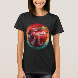 Camiseta Fruta de Maçã no Dia de Pi da Tendência Moderna