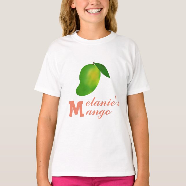 Camiseta Fruta de Mango e seu M inicial (Frente)