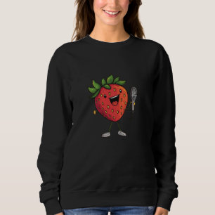 Camiseta Fruta de morango bonito em Karaoke Bar Costume par