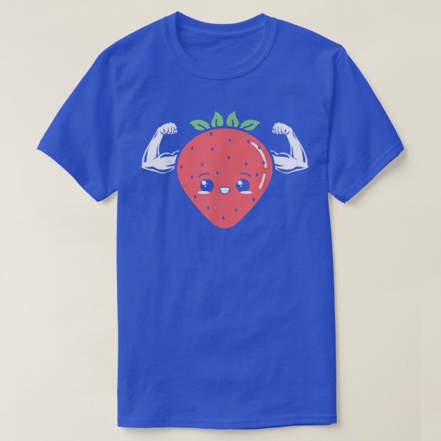Camiseta Fruta de morango Lover Vegan Vegetarian Healthare  (Frente do Design)