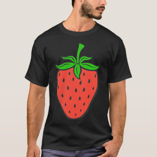 Camiseta Fruta de morango no mar férias de verão vegan swe