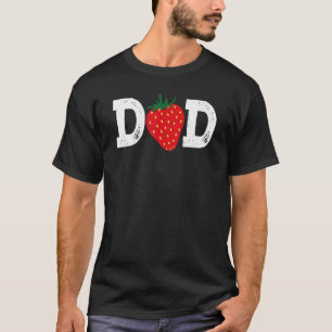 Camiseta Fruta de morango Pai fruitário Berr Dia de os pais
