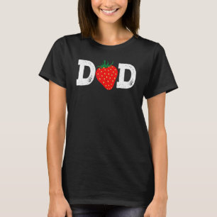 Camiseta Fruta de morango Pai fruitário Berr Dia de os pais