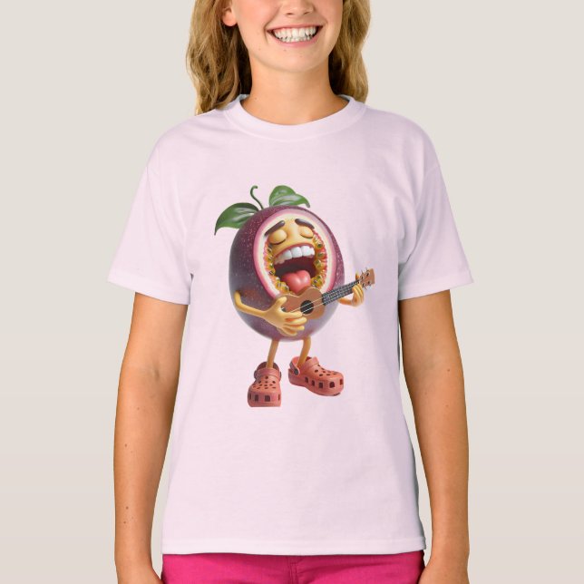 Camiseta Fruta de paixão com violão (Frente)