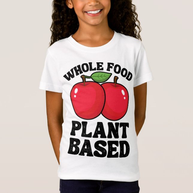 Camiseta Fruta De Planta De Comida Inteira De Maçã Funny Ve (Frente)