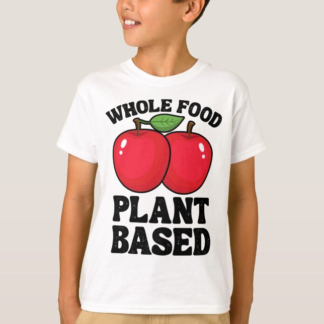 Camiseta Fruta De Planta De Comida Inteira De Maçã Funny Ve (Frente)