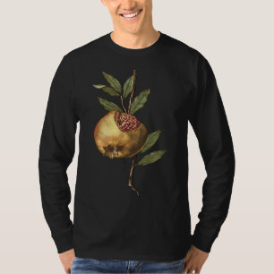 Camiseta Fruta De Pomegranato E Vetor De Sementes Do Medite