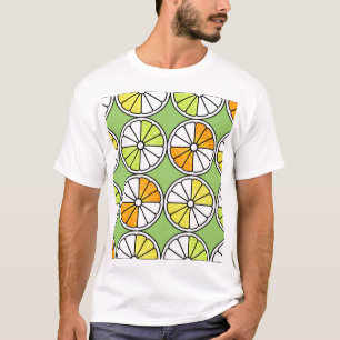 Camiseta Fruta De Tripas De Citros, Verão Sem Costura.