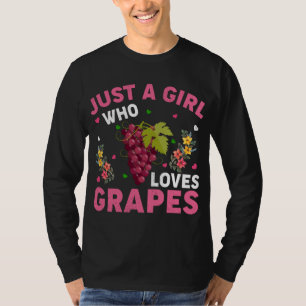 Camiseta Fruta De Uva, Apenas Uma Menina Que Ama Uva