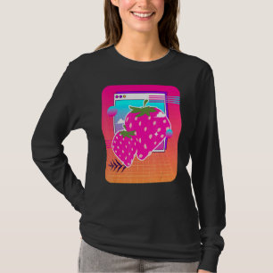 Camiseta Fruta de Verão 90s Vaporwave Aestético Red Berry S