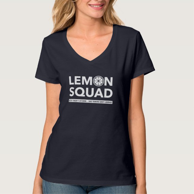 Camiseta Fruta de Verão de Sumo com Limonada na Praça Lemon (Frente)