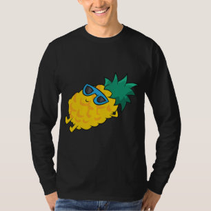 Camiseta Fruta de Verão Enmelho Engraçado Óculos-de-sol Pin