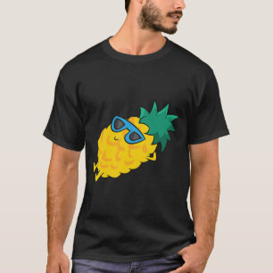 Camiseta Fruta de Verão Enmelho Engraçado Óculos-de-sol Pin