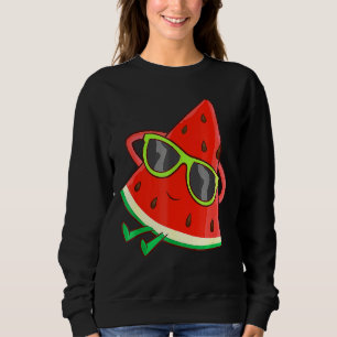 Camiseta Fruta de Verão Óculos de sol Melancia Cachorro