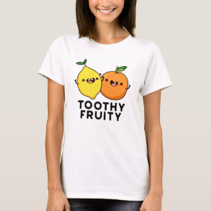 Camiseta Fruta Dentada Fruta Engraçada