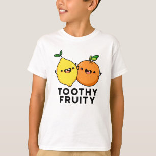 Camiseta Fruta Dentada Fruta Engraçada