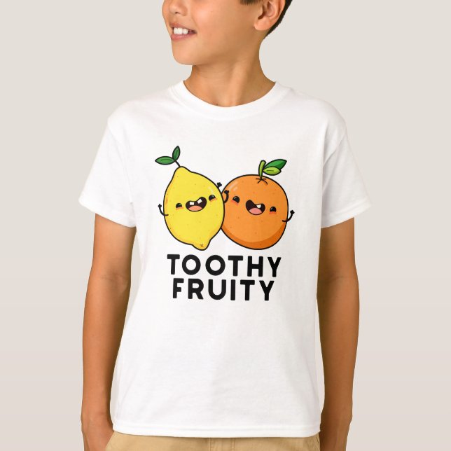 Camiseta Fruta Dentada Fruta Engraçada (Frente)
