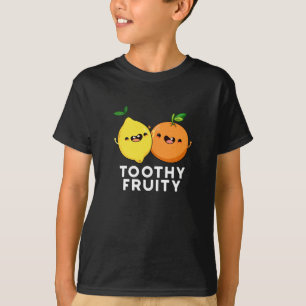 Camiseta Fruta Dentada Fruta Engraçada Pun Escuro BG