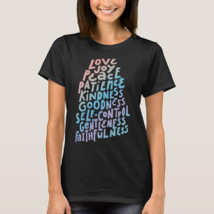 Camiseta Fruta do Espírito - Bíblia de citação de fé cristã