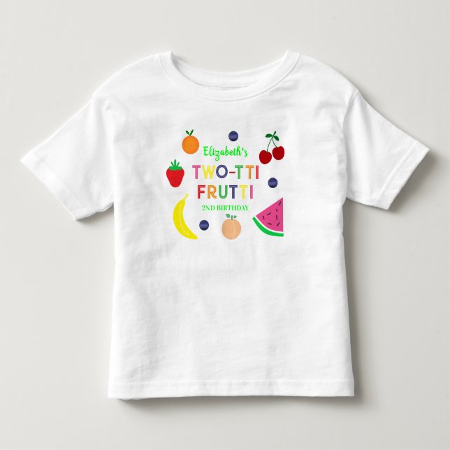 Camiseta Fruta Dois-tti Frutti 2º Aniversário (Frente)