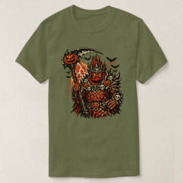 Camiseta Fruta Dragão Rei Demônio Halloween — Escuro Retro 