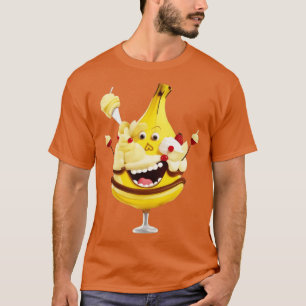 Camiseta fruta engraçada da banana