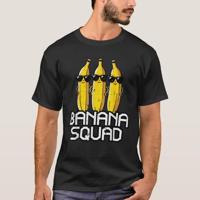 Camiseta Fruta Engraçada da equipe de  da Banana (Frente)