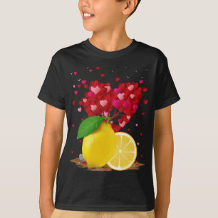 Camiseta Fruta Engraçada Limão Lover Molho Cardíaco Limão V