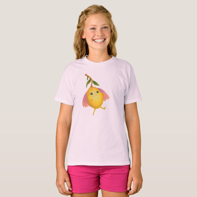 Camiseta fruta engraçada para crianças (Frente Completa)
