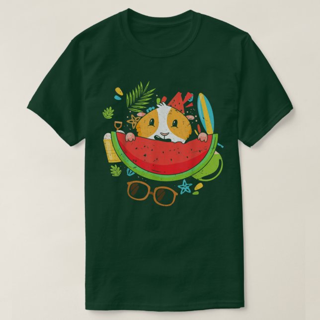 Camiseta Fruta Exótica de Guiné Férias Tropicais de Verão (Frente do Design)