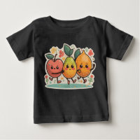 fruta festa feliz fruta colorida e alegre dançando