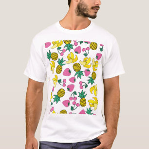 Camiseta Fruta Fiesta: Bananas, Ananases, Morangos
