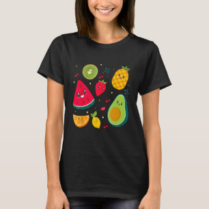 Camiseta Fruta Figurino Doce Salada de Fruta de Chá Golpe d