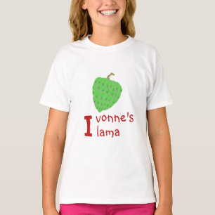 Camiseta Fruta Fresca de Ilama ao lado do I