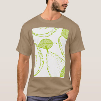Camiseta Fruta Fruta Avocado Suculenta Clássica Colorida Su