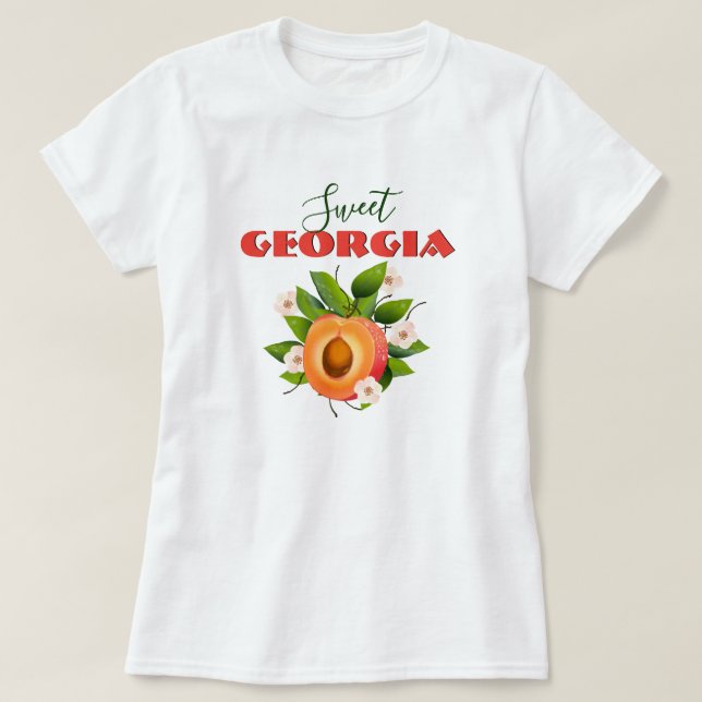 Camiseta Fruta Georgia Peach (Frente do Design)