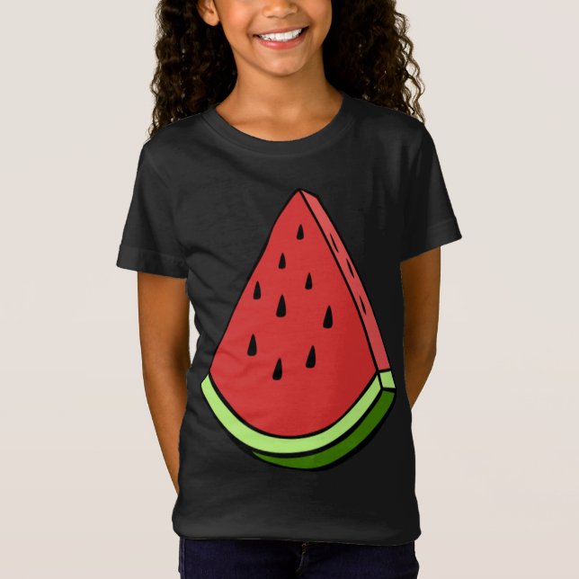 Camiseta Fruta Gráfica de  de Fatia de Melancia Juicy (Frente)