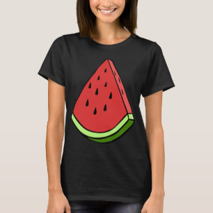 Camiseta Fruta Gráfica de  de Fatia de Melancia Juicy