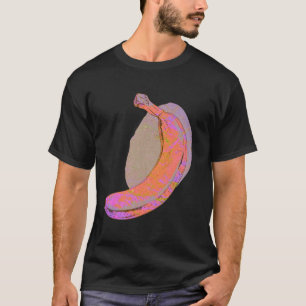 Camiseta Fruta Gráfica de Vintagem com Pop de Matizes Cor-d