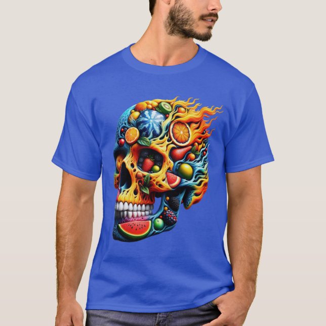 Camiseta Fruta Inferno Skull (Frente)