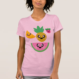 CAMISETA FRUTA KAWAII MELANCIA ABACAXI MORANGO LARANJA