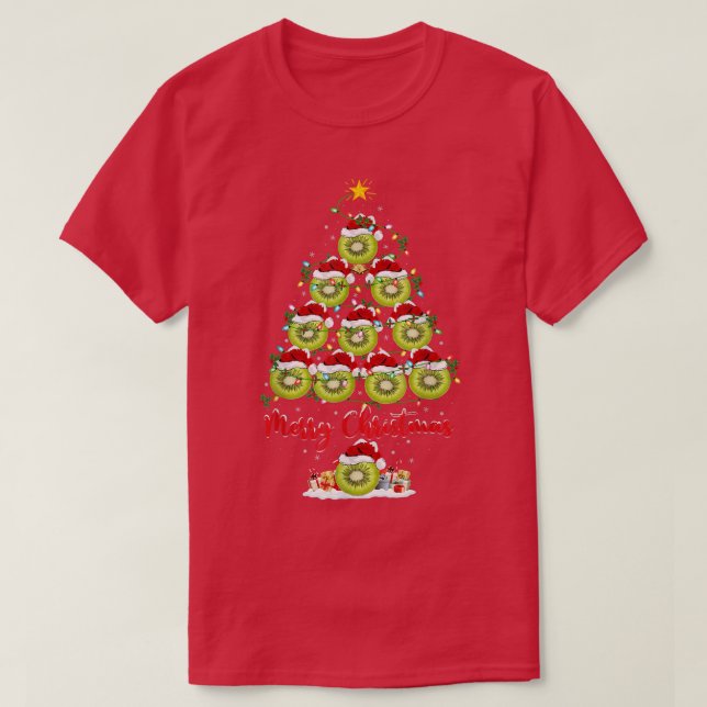 Camiseta Fruta Kiwi  Lover Correspondente Papais noeis Kiwi (Frente do Design)