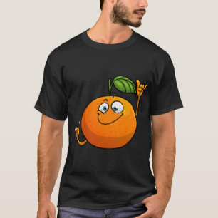 Camiseta Fruta Laranja Engraçado Noveldade Design para Home