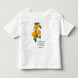 Camiseta Fruta Laranja Gênesis 12:2