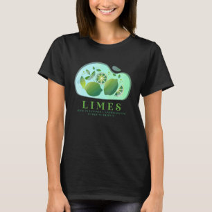 Camiseta Fruta Lima Vitamina C Nutriente Vegano Frutariano