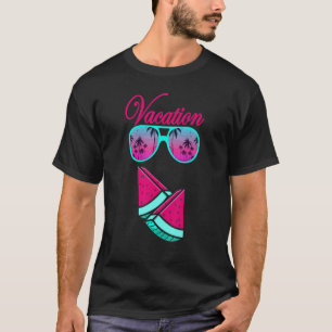 Camiseta Fruta Melancia Fatia de Água Óculos Solares Melão