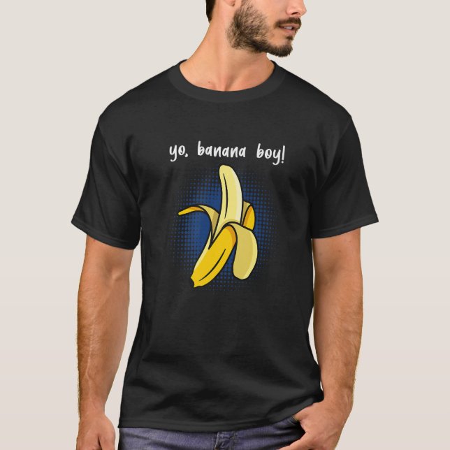 Camiseta Fruta Plantain Yo Banana Boy Banana (Frente)