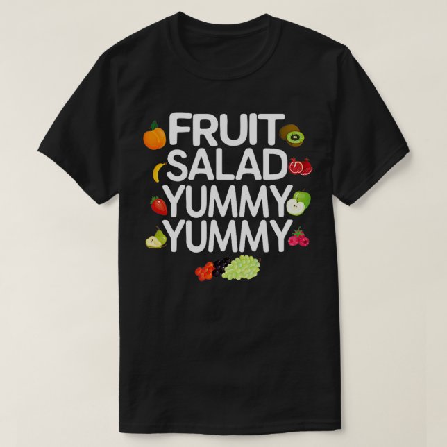 Camiseta Fruta Salad Yummy Yummy Summer Fruta Gift (Frente do Design)