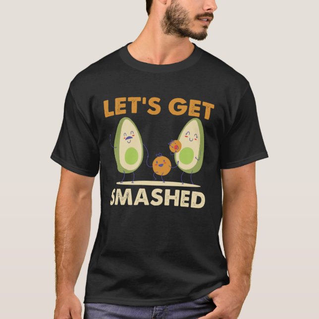 Camiseta Fruta Saudável Guacamole Vegetarian Vegan (Frente)
